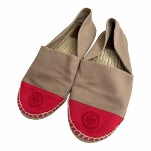 Tory Burch Canvas Colorblock Espadrille Flats